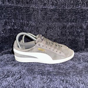 Puma Vikky Grey White Suede Casual Lace Up Sneakers Women's 5.5  362624 16